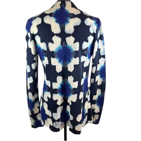 Tabitha Blue Patterned Cardigan Size S - Picture 3 of 5
